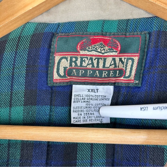 Vintage Greatland Apparel Flannel Lined Weekender Chore Coat. Size XXLT - Picture 3 of 9
